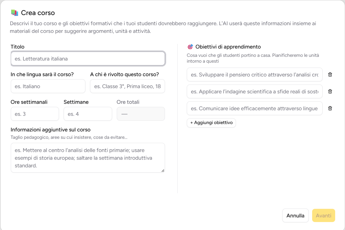Creazione di un corso in empowerEd – Course Studio
